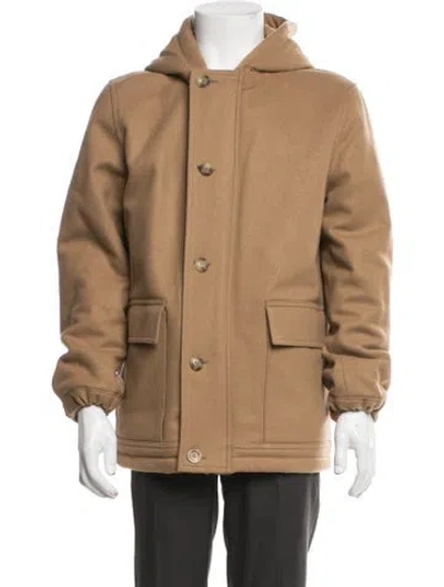 Pre-owned Sandro Wool Jacket In Neutrals