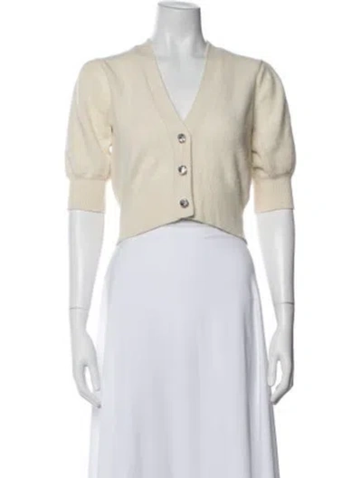 Pre-owned Sandro Wool Jacket In White