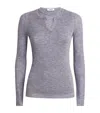 Sandro Wool Layered Long-sleeve Top In Gray
