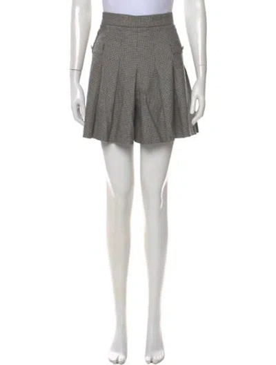 Pre-owned Sandro Wool Mini Shorts In Brown