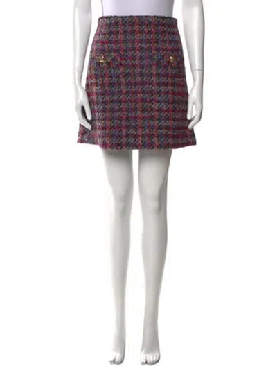 Pre-owned Sandro Wool Mini Skirt In Gray