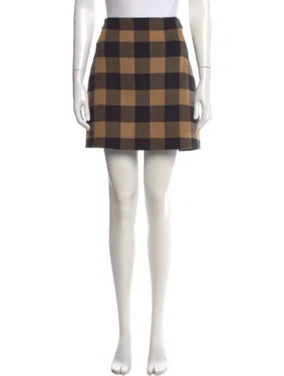 Pre-owned Sandro Wool Mini Skirt In Neutral