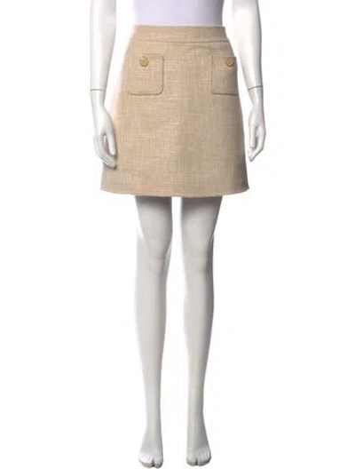 Pre-owned Sandro Wool Mini Skirt In Pink