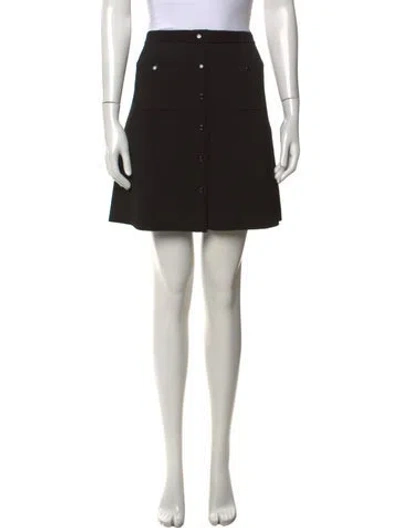 Pre-owned Sandro Wool Mini Skirt W/ Tags In Black