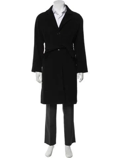 Pre-owned Sandro Wool Overcoat In Green