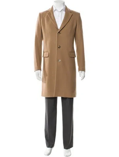 Pre-owned Sandro Wool Overcoat W/ Tags In Neutral