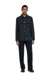 Sandro Wool Overshirt With Pockets
