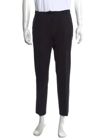 Pre-owned Sandro Wool Pants In Black