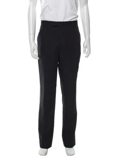 Pre-owned Sandro Wool Pants In Blue