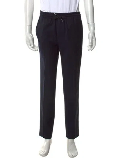 Pre-owned Sandro Wool Pants In Blue