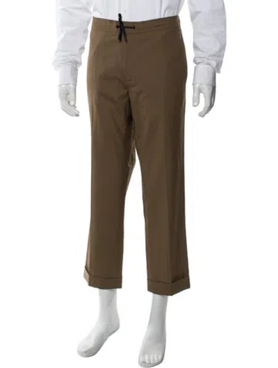 Pre-owned Sandro Wool Pants In Green