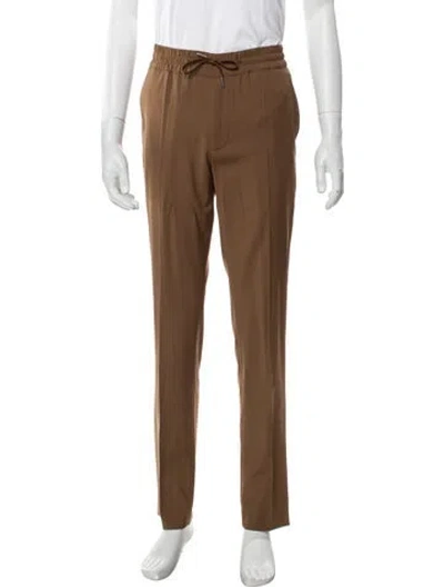 Pre-owned Sandro Wool Pants W/ Tags In Brown