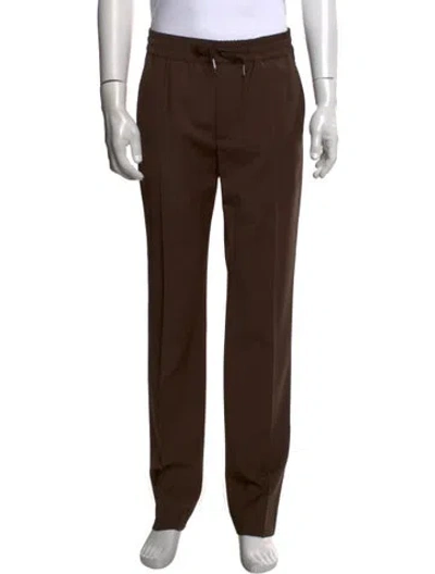 Pre-owned Sandro Wool Pants W/ Tags In Brown