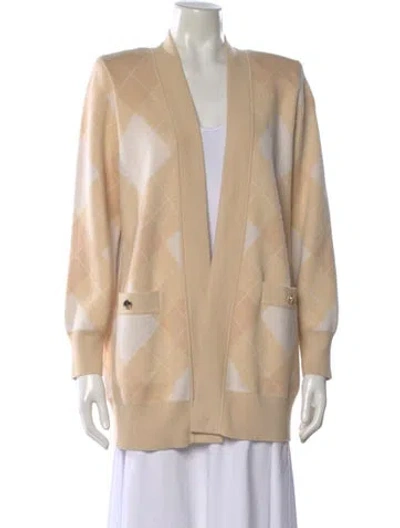 Pre-owned Sandro Wool Patterned Sweater In Neutral