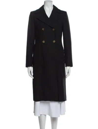 Pre-owned Sandro Wool Peacoat In Gray