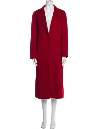 Pre-owned Sandro Wool Peacoat In Red