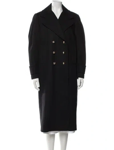 Pre-owned Sandro Wool Peacoat W/ Tags In Black