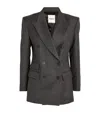 SANDRO SANDRO WOOL PINSTRIPE BLAZER