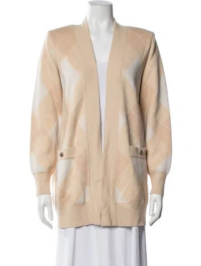 Pre-owned Sandro Wool Plaid Print Jacket In Neutrals