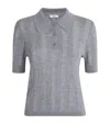 Sandro Wool Polo Sweater In Gray