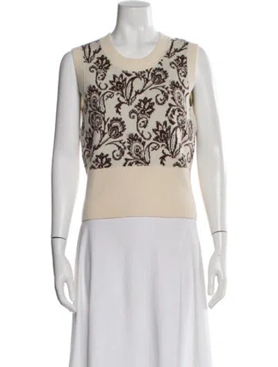 Pre-owned Sandro Wool Printed Sweater In Multi