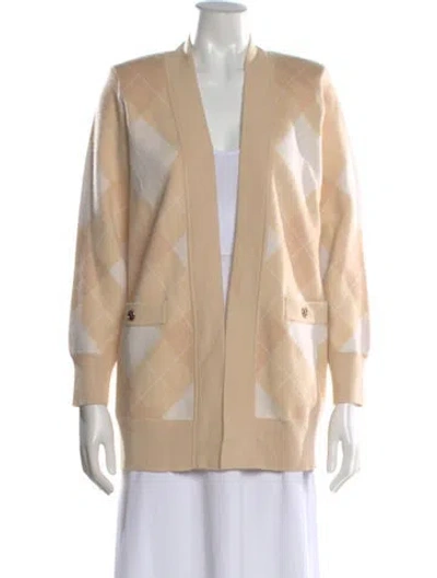 Pre-owned Sandro Wool Printed Sweater In Neutral