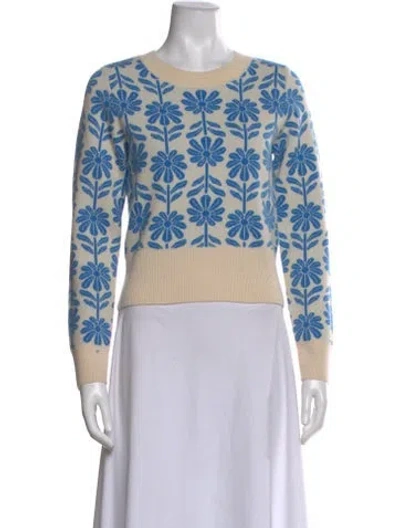 Pre-owned Sandro Wool Printed Sweater In Neutral