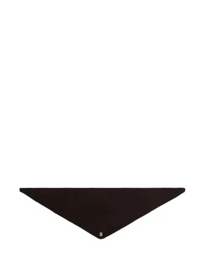 Sandro Wool Pull Through Scarf In Brown