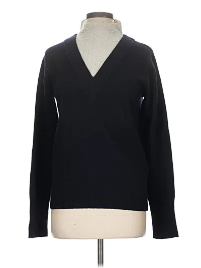 Pre-owned Sandro Wool Pullover Sweater In Black