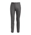 Sandro Wool-rich Tailored Trousers In Black