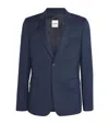 Sandro Wool Single-breasted Blazer In Blue