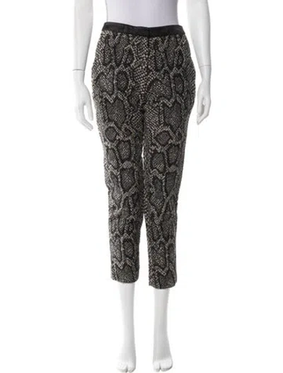 Pre-owned Sandro Wool Straight Leg Pants In Black