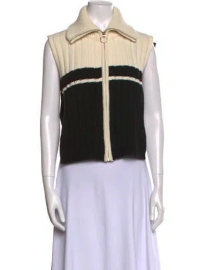 Pre-owned Sandro Wool Striped Sweater