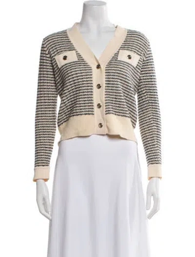 Pre-owned Sandro Wool Striped Sweater