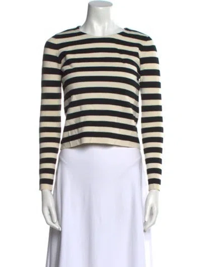 Pre-owned Sandro Wool Striped Sweater In Multi