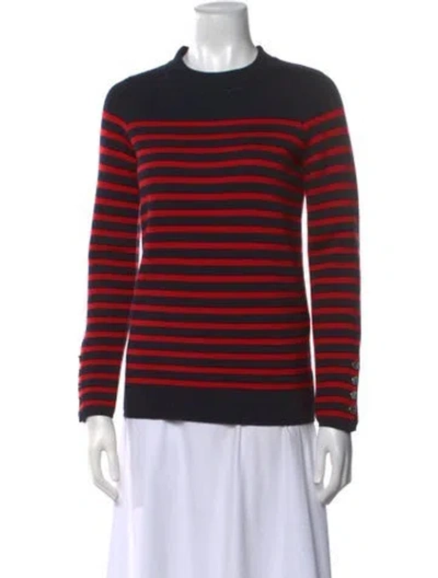 Pre-owned Sandro Wool Striped Sweater In Multi