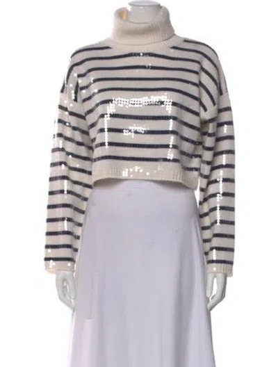Pre-owned Sandro Wool Striped Sweater W/ Tags In Multi