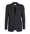 Sandro Wool Suit Jacket In Blue