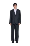 Sandro Wool Suit Jacket In Gray