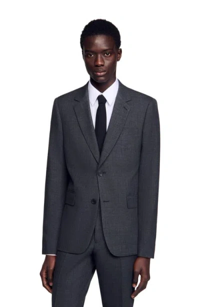 SANDRO SANDRO WOOL SUIT JACKET