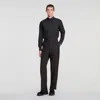 Sandro Wool Suit Trousers In Multi