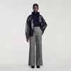 Sandro Wool Suit Trousers In Grey