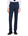 Sandro Wide Leg Wool Blend Suit Trousers In Midnight Blue