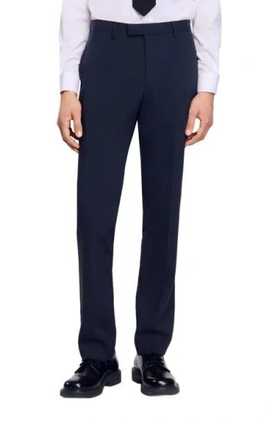 SANDRO SANDRO WOOL SUIT TROUSERS