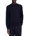 Sandro Wool Sweater With High Neck In Black