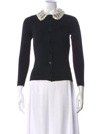Pre-owned Sandro Wool Sweater In Black