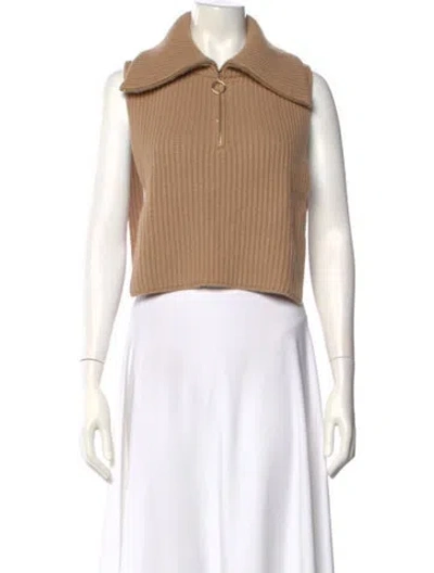 Pre-owned Sandro Wool Sweater In Neutral