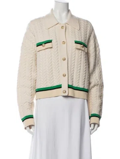 Pre-owned Sandro Wool Sweater In Neutrals