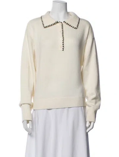 Pre-owned Sandro Wool Sweater In Neutrals