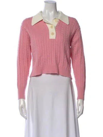 Pre-owned Sandro Wool Sweater In Pink